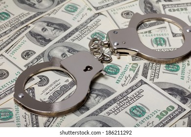 Handcuffs On Money