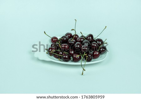 Similar – Image, Stock Photo delicious sour cherries