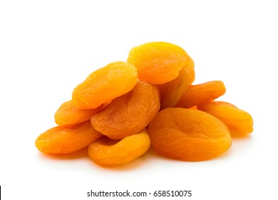 A handful of dried apricots