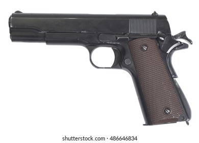 handgun government M1911 isolated