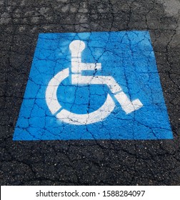 Handicap Accessible Parking Spot Signage.