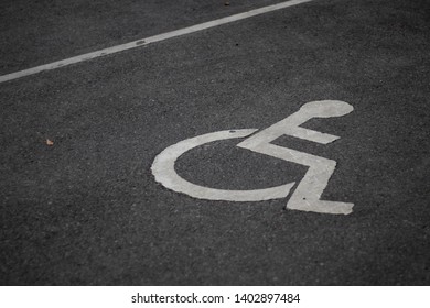 Handicap Sign Parking Spot Stick Figure Stock Photo (Edit Now) 1402897484