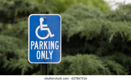 Handicapped Parking Sign.