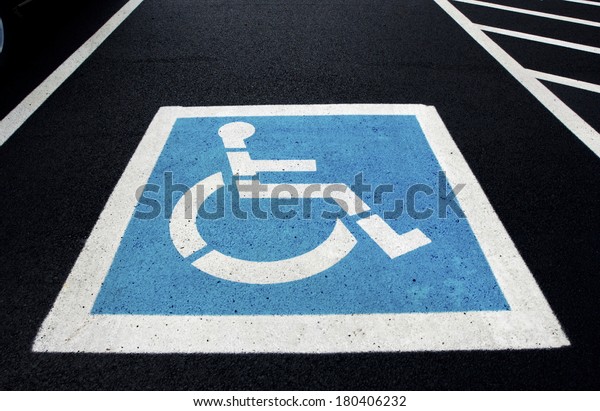 Handicapped parking space\
