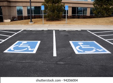 Handicapped Parking Spaces at Office Building