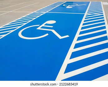 Handicapped Parking Spot.Disabled Parking Sign.