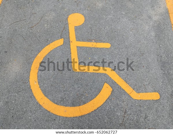 Handicapped sign\
symbol