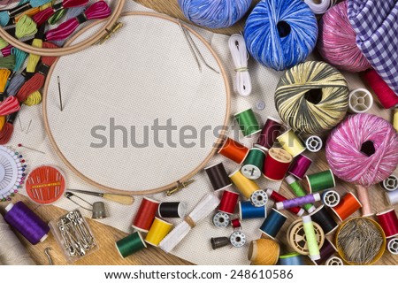 Handicrafts - Sewing and Embroidery - with space for text
