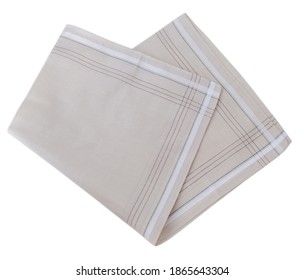 Handkerchief for men isolated on a white background.