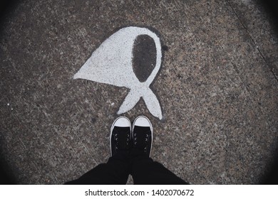 Handkerchief Of Mothers Of Plaza De Mayo.
Symbol Of The Struggle For Human Rights.