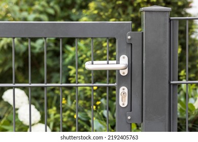 Handle Fence Door. Stainless Steel Gate Lock To Garden. Gate Lock Of Fence Door.