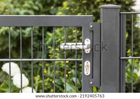 Handle Fence Door. Stainless Steel Gate Lock to Garden. Gate Lock of Fence Door.