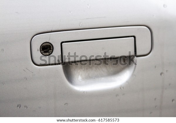 Handle On Car Door Broken Lock Stock Photo Edit Now 617585573