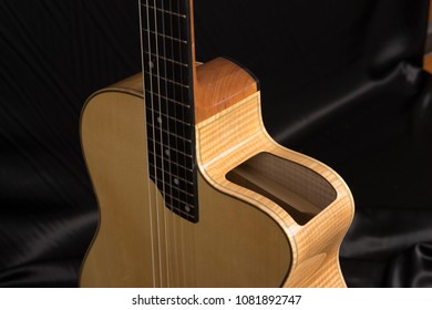 Handmade Acoustic Guitars And Classic Guitar. Design String Instrument From Guitar Maker