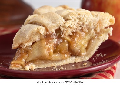 A Handmade Apple Pie with a Lattice Top Crust - Powered by Shutterstock