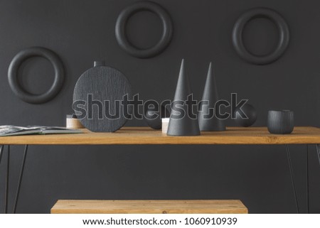 Similar – Image, Stock Photo A warm moody room, wooden guesthouse, messy sheets, two beds