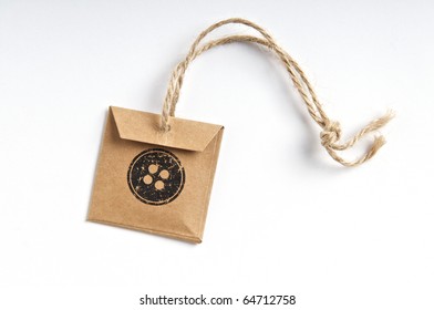 Handmade button tag