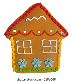 Handmade cake representing a house