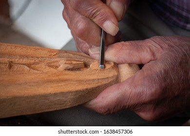Handmade carving on wood of religious imagery - Shutterstock ID 1638457306
