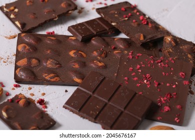 handmade chocolate is lying on the table