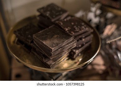 Handmade Chocolate.Chocolate Spicy Plates