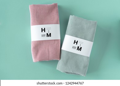 Handmade Cloth Fashion Logo Mockup