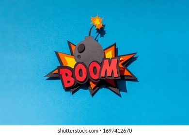 Handmade Colorful Paper Cutting Bomb Cartoon Stock Photo 1697412670 ...