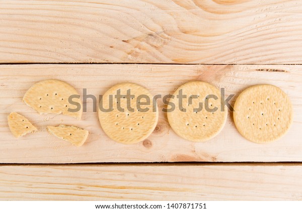 Handmade Cookies On Wooden Desk Homemade Stock Photo Edit Now