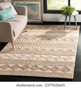 Handmade Cotton rug for floor covering