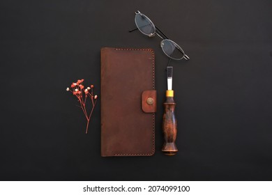 Handmade Cowhide Multipurpose Phone Case And Wallet.