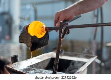 Handmade figures of melted glass