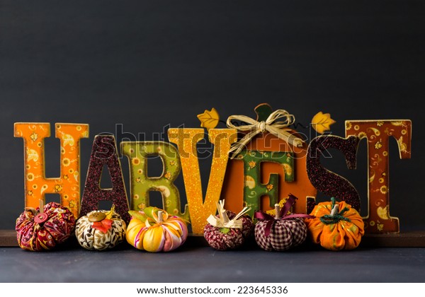 Handmade Halloween decorations from fabric.
