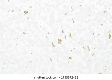 Handmade Japanese Rice Paper With Gold Powder Or Thread For Background 