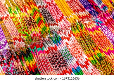 Handmade jewelry, necklaces and bracelets with colorful glass beads - Shutterstock ID 1673116636