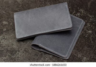 Handmade Passport Holder From Genuine Leather Of Dark Color