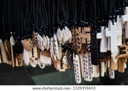 Handmade Pendents In A Shop In Himachal Pradesh