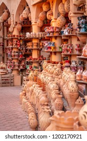 Handmade Pottery Outside Nizwa Souk, Oman.