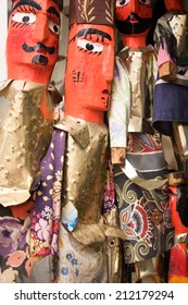 Handmade Puppets On Sale In The Souq Marketplace Of A Tunis, Tunisia.