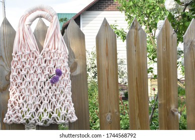 Handmade Macramé String Bag
Weaving, 