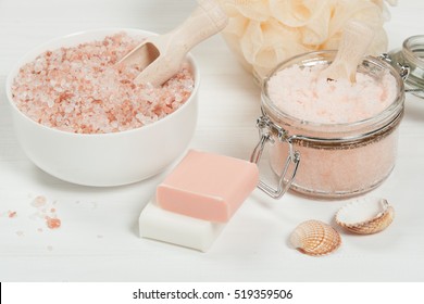 Handmade Sugar Peach Scrub With Argan Oil. Himalayan Salt. Toiletries, Spa Set