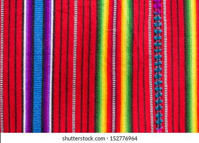 Handmade traditional guatemalan design fabric 