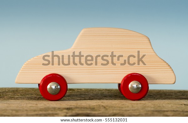 Handmade wooden toy\
car