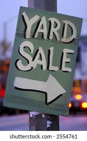 Handmade Yard Sale Sign