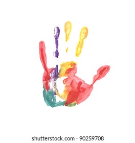 Handprint colored inks