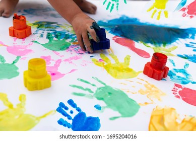 687 Children footprint handprint Images, Stock Photos & Vectors ...