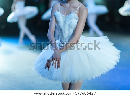 Hands of ballerinas. Ballet swan lake. Ballet statement. Ballerinas in the movement.