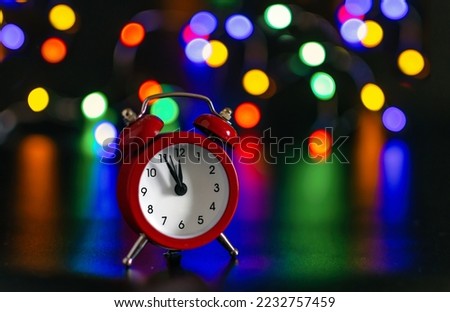 The hands of the clock count down the last minutes until the New Year