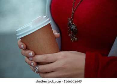 hands with coffee