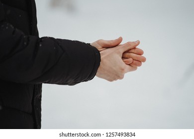 Hands In Cold , Winter , Bad Weather