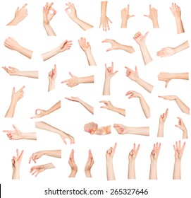 Hands collage - Shutterstock ID 265327646